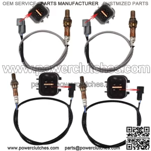 4pcs Oxygen Sensor 1 Sensor 2 Bank 1 Bank 2 for 04-11 Mitsubishi Endeavor V6-3.8