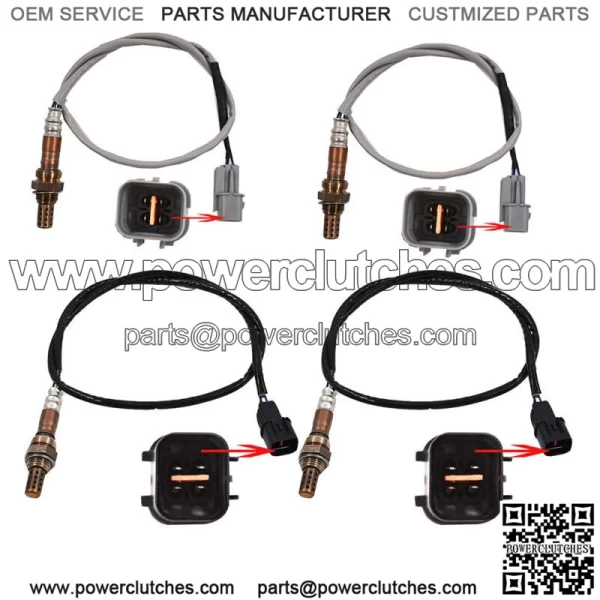 4pcs Oxygen Sensor 1 Sensor 2 Bank 1 Bank 2 for 04-11 Mitsubishi Endeavor V6-3.8 - Image 5