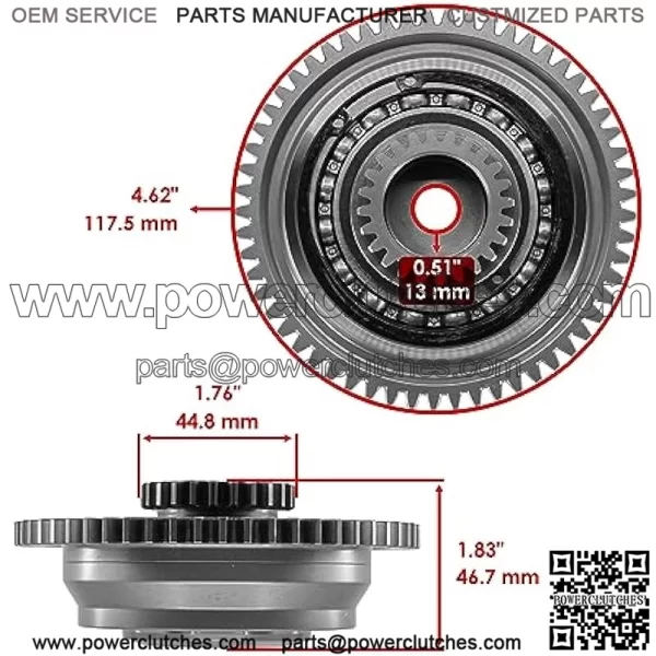 Supercharger Clutch Gear Assembly Compatible with Yamaha Waverunner FZR FZS GX1800 2014 2015 2016 - Image 2