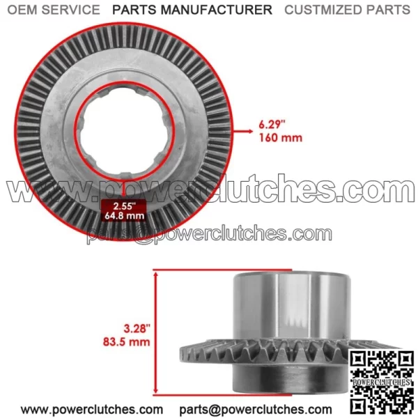 Front Differential Ring and Pinion for Polaris 3235175 3235387 3233944 - Image 2