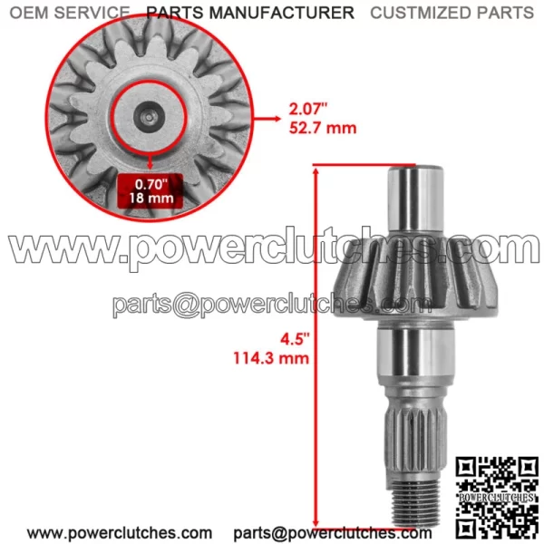 41431-HN8-000 Rear Differential Ring & Pinion For Honda TRX650FA 2003-2005 - Image 3