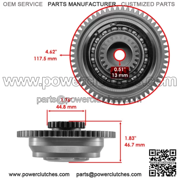 Supercharger Clutch For Yamaha Waverunner FX Cruiser Svho FC1800 2014-2020 (For: 2015 Yamaha SVHO) - Image 2