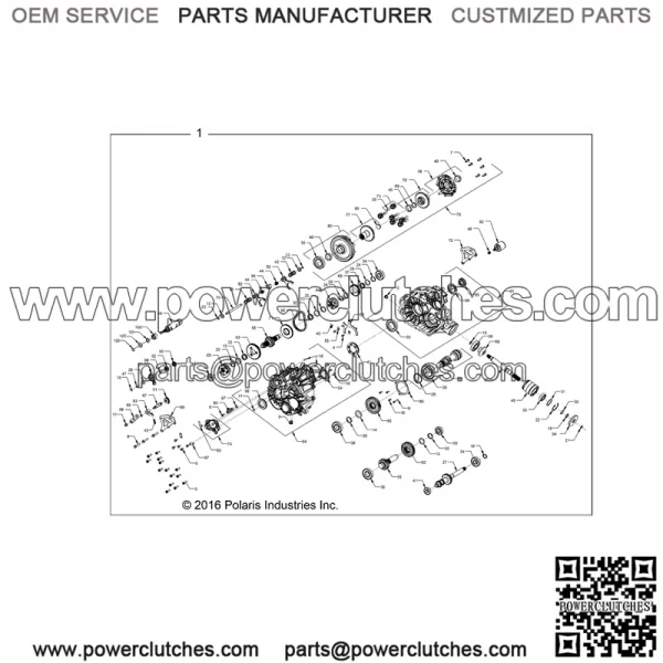 Polaris 2017-2018 Ranger Gearcase Diesel C Rgr 1333727 New OEM