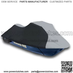 Black/Grey PWC Jet Ski Cover Fits Yamaha WaveRunner FX Cruiser SVHO 2014 2015 (For: Yamaha SVHO 2015)