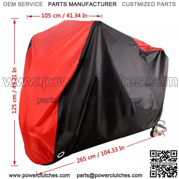 XXL Motorcycle Motorbike Cover Scooter Waterproof UV Protector For X-Pro 150cc - Image 2