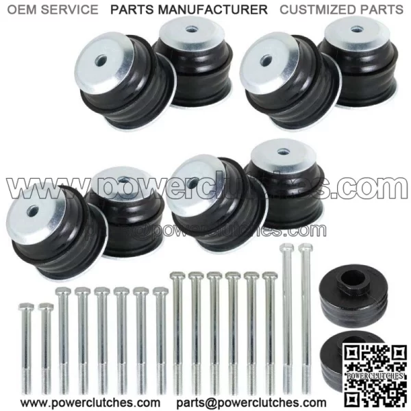For Ford Super Duty F250 F350 2008-2016 2WD 4WD KF04060BK Body Mount Bushing Kit