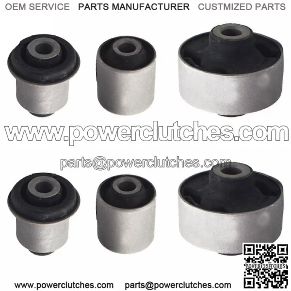 Set of 6 Front Lower Control Arm Inner & Outer Bushing For Accord TL TSX - Image 2