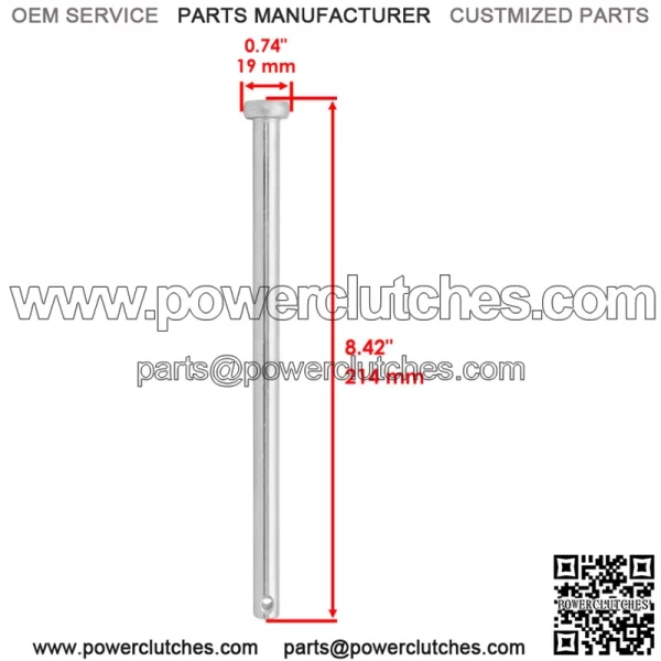 Deck Roller Pin for Jonsered GT 52 F / LT 19 A / LT 2122 A / LT 2119 A / Z 42 F - Image 2
