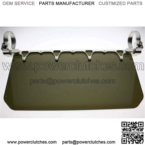 Axia Alloys Aluminum 12" Sun Visor & Clamp Polaris Yamaha Honda RZR Kawasaki (For: More Than One Vehicle) - Image 2