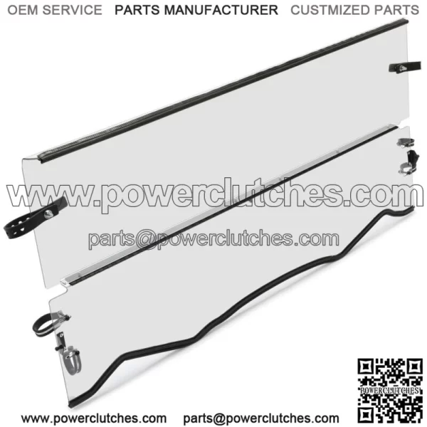 Clear Folding Windshield For Kawasaki Teryx / Teryx4 800 4x4 2022 2023 (For: More Than One Vehicle) - Image 3