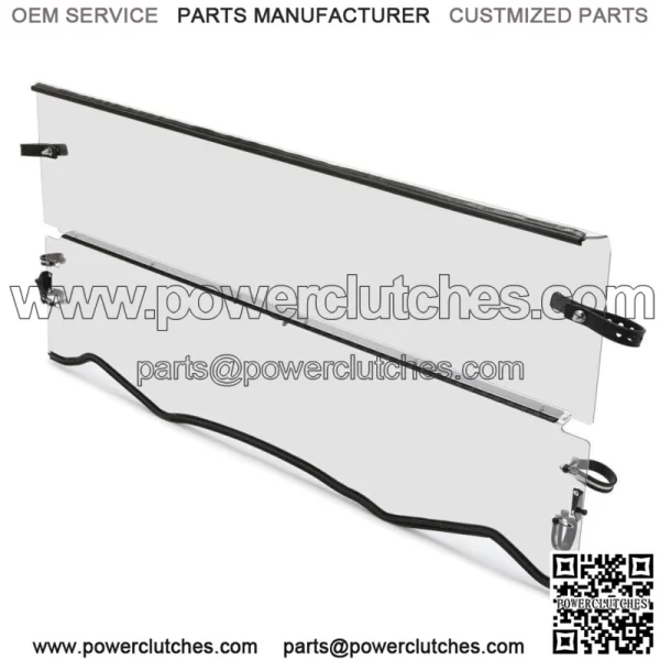 Clear Folding Windshield For Kawasaki Teryx / Teryx4 800 4x4 2022 2023 (For: More Than One Vehicle) - Image 4
