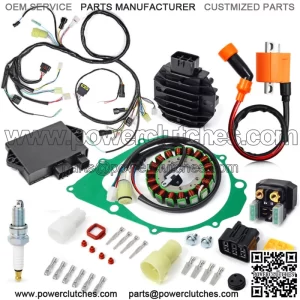 Ignition Coil CDI Wire Harness Relay Rectifier & Stator For Yamaha YFM350