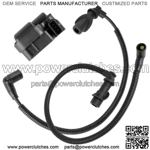 Ignition Coil with Spark Plug Wire 59.3/47cm for Polaris Sportsman 800 EFI 2005 (For: Polaris Sportsman 800) - Image 4