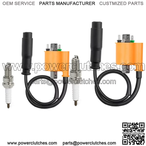 Spark Plugs Ignition Coils for Kawasaki Teryx 750 800 KRF750 09-13 KRF800 15-22 (for: more than one vehicle)