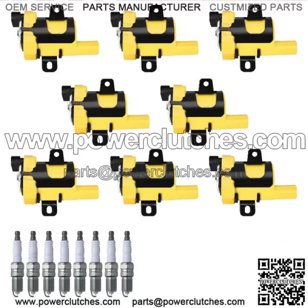 Heavy Duty Ignition Coil and NGK Platinum Spark Plug for Chevrolet Tahoe V8 UF262 (For: More Than One Vehicle)
