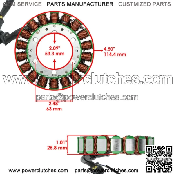 Stator for Honda TRX400FW Fourtrax Foreman 4X4 1995 1996 1997 1998 1999 2000 01 (for: Honda FourTrax Foreman 400) - Image 2