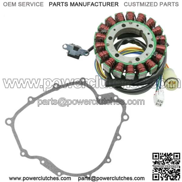 Stator and Gasket for Yamaha Rhino 660 YXR660F 2004 2005 2006 2007 ATV New (for: Yamaha Rhino 660 2006)