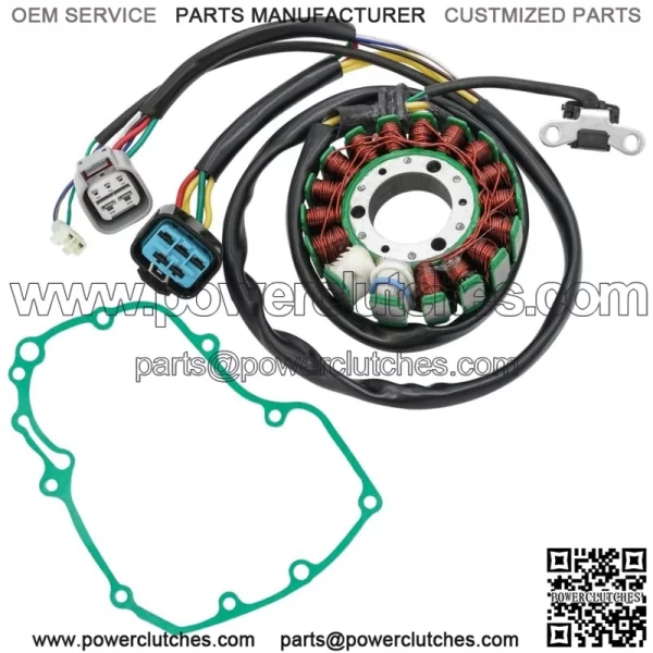 Stator & Left Crankcase Gasket for Honda TRX450ER 2006 2007 2008 2009 12 13 14 (For: Honda) - Image 4