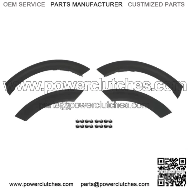 New Rear Left&Right Fender Flares For 2020-2021 Ford Explorer Black 4pcs - Image 2