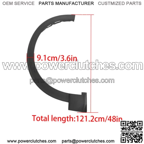 Front Right Fender Flares For 2020-2021 Ford Explorer LB5Z16039AA Black - Image 3