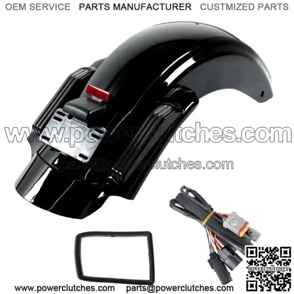 Rear Fender System LED Smoke Lens Set ABS For Touring Road Glide CVO 2014-2021