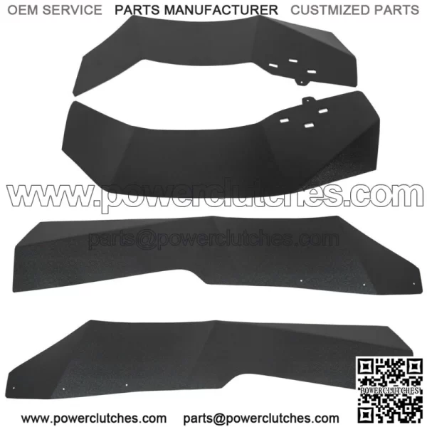 Mud Flaps Fender Flares for 2014-22 Polaris RZR XP 1000 Extensions Guard 4 Turbo (For: Polaris) - Image 2