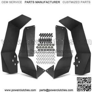 For Polaris RZR-4 900 RZR-S 900 RZR-S 1000 Mud Flaps UTV Fender Flares 2015-2019 (For: Polaris)
