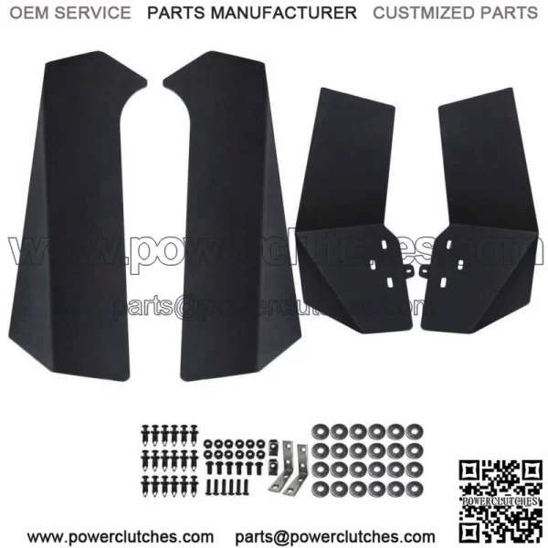 Simplified UTV Mud Flaps Fender Flares for Polaris RZR XP 1000 XP 4 1000 Turbo (For: Polaris) - Image 2