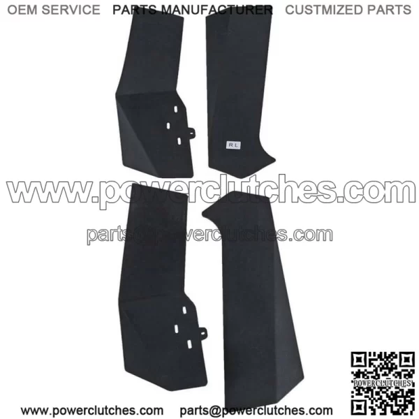 Simplified UTV Mud Flaps Fender Flares for Polaris RZR XP 1000 XP 4 1000 Turbo (For: Polaris) - Image 3