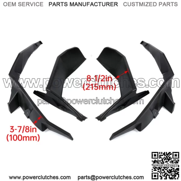 For Polaris RZR XP 1000 2014-2023 Fender Flares Mud Flaps Front & Rear Extended (For: Polaris) - Image 2