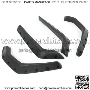 LH+RH 4Pieces Fender Flares For Polaris RZR 800 / 4 800 / 800 S 2008 2009 2010 (For: Polaris)