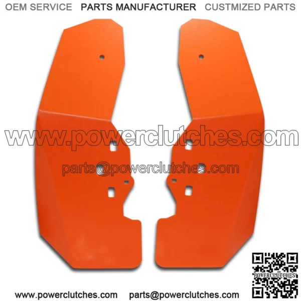 2014 - 2017 Polaris RZR XP 1000 RZR Mud Flap / Fender Flares FRONT SET(2) ORANGE (For: Polaris)