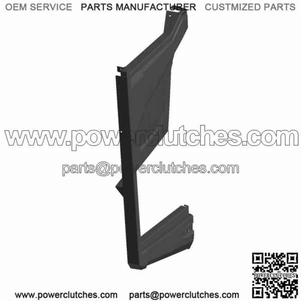 Polaris Fender-Mid, Crew, Right, Gloss Black,  OEM Part 5451102-070 (For: Polaris) - Image 4