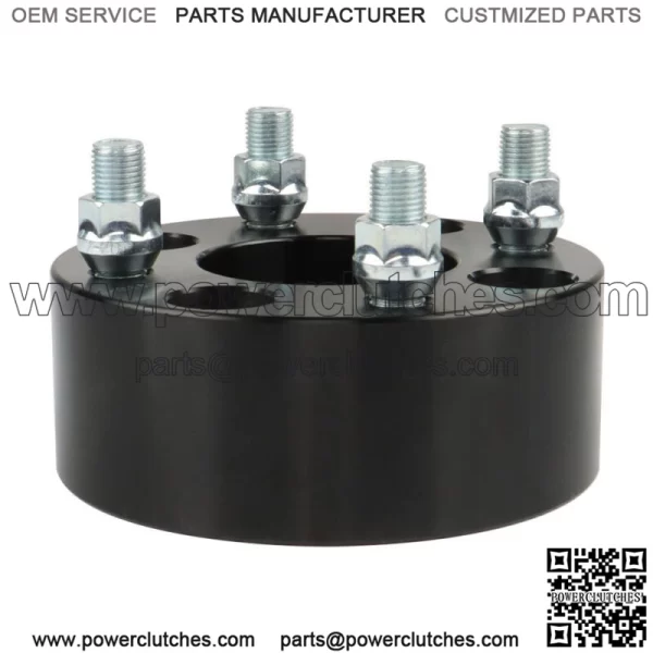 Wheel spacers 2" 4x101.6 mm hub hole 62 mm thread size 1/2"x20 black 4 pcs. - Image 2