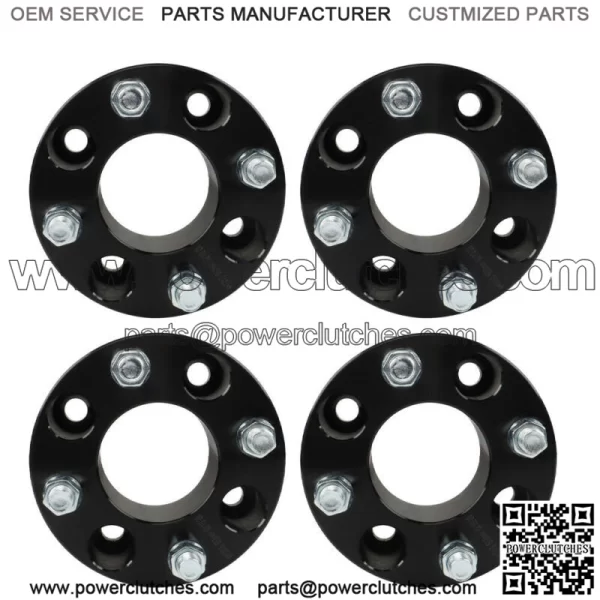 Wheel spacers 2" 4x101.6 mm hub hole 62 mm thread size 1/2"x20 black 4 pcs. - Image 3