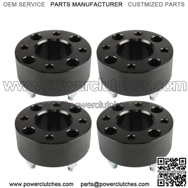 Wheel spacers 2" 4x101.6 mm hub hole 62 mm thread size 1/2"x20 black 4 pcs. - Image 4