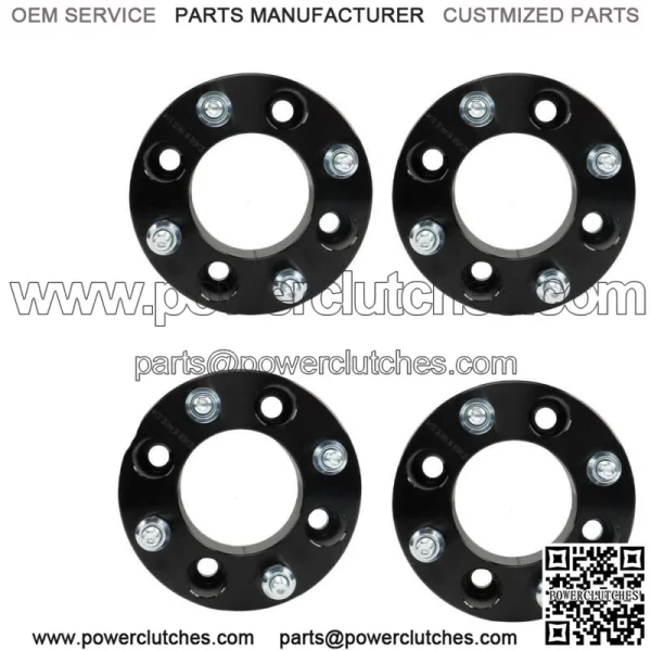 Wheel Spacers for Honda 4x110 1.5" 74mm Hub Hole M10x1.25 Studs 4pcs Black