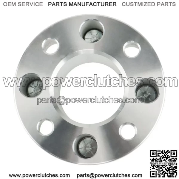 Wheel spacers 2" 4x101.6mm hub hole 62mm thread size 1/2"x20 silver 4 pcs. - Image 2