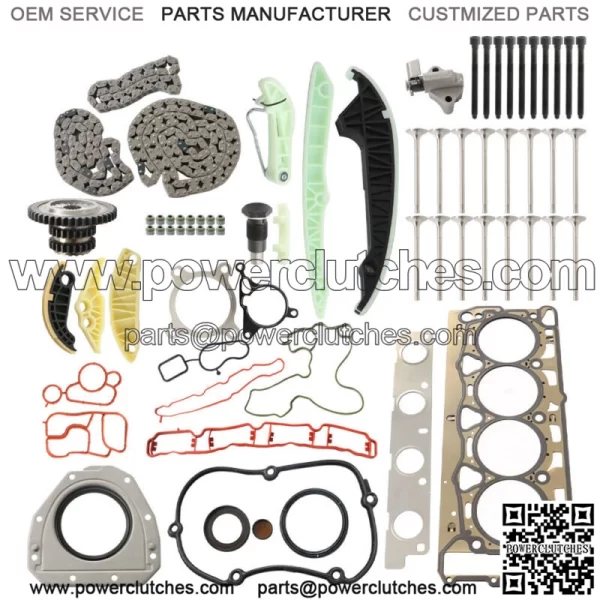 For 08-15 Audi VW 2.0 TSI Jetta Cylinder Head Gasket Kit Intake & Exhaust Kit