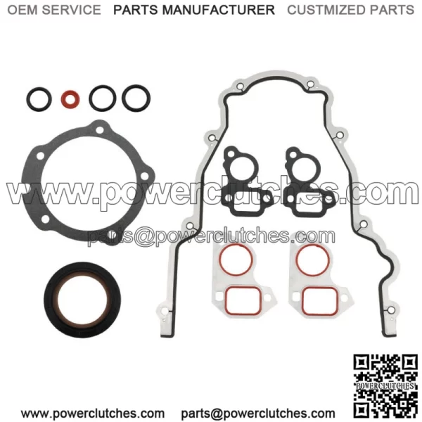 Timing Chain Cover with Water Pump Gaskets and Main Seal for GM LS1 4.8L 5.3L 5.7L