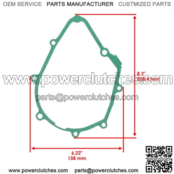 Left Crankcase Cover Gasket For Honda 11395-K73-T60 11395-KPH-901 - Image 2