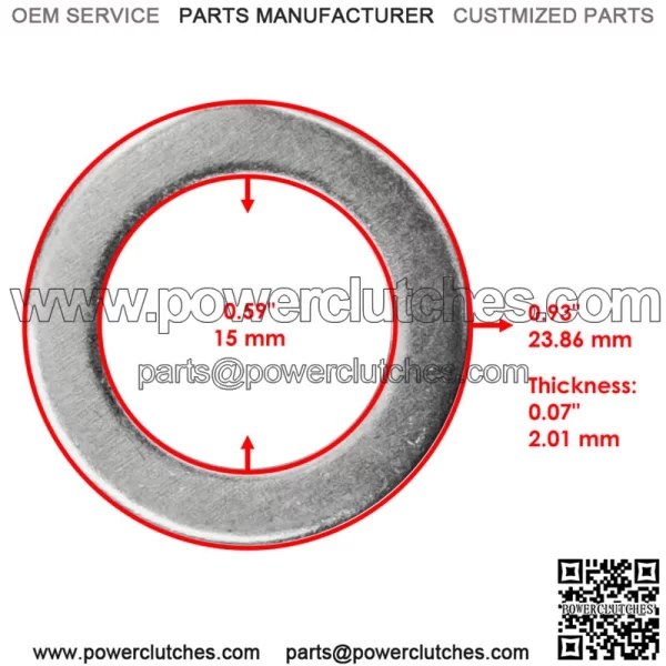 90201-14215-00 148-27219-00-00 Washer Plate For Yamaha Blaster 200 YFS200 98-06 (For: Yamaha YFS200) - Image 2