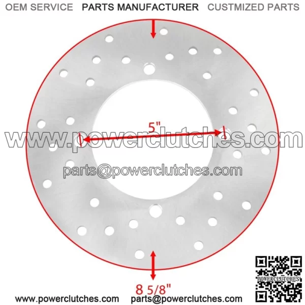 Rear Disc with Bolt-on Stud Fits Polaris Sportsman X2 500 800 4X4 2008 2009 - Image 2