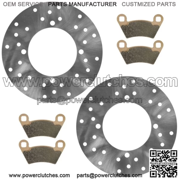 2x Rear Brake Rotors with Pads for Polaris Ranger 400 / Sportsman ACE 14-15 / ACE 570 - Image 4