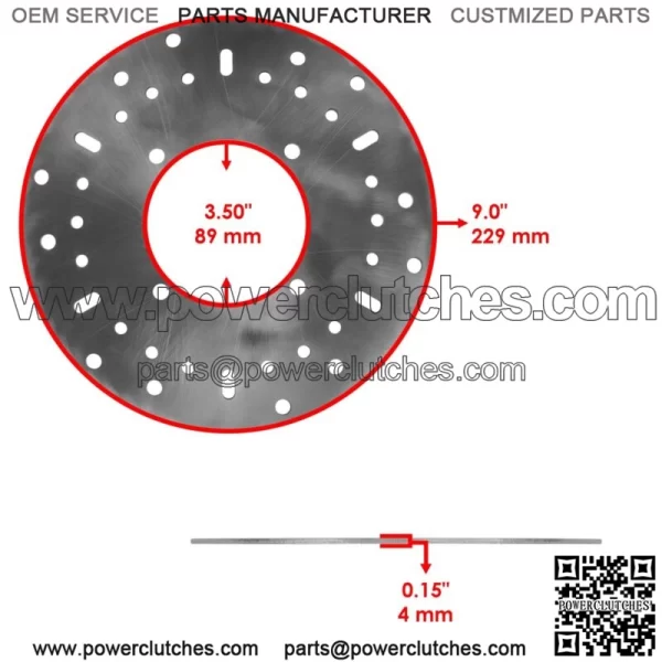 2 Front Brake Rotors with Pads Polaris Sportsman 570 X2 Utility Big Boss 6x6 ACE 500 (for: Polaris Sportsman 570) - Image 2