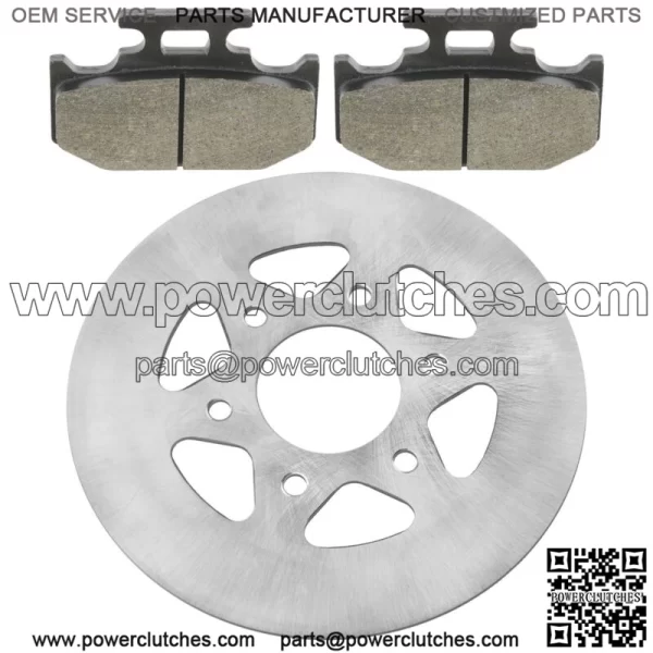 Rear Parking Brake Disc Rotor W/Pads for Yamaha Rhino 700 YXR700 4X4 2008-2013(For: Yamaha Rhino 700) - Image 4