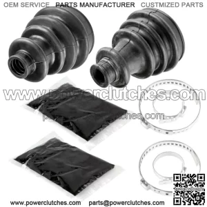 Front Axle Inner & Outer CV Boot Kit Fits Polaris Sportsman 700 800 MV7 4x4 2005 (For: Polaris Sportsman 800)