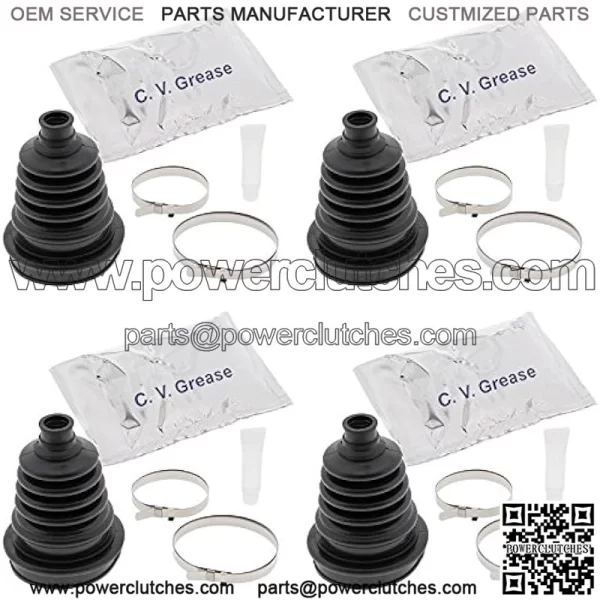 Complete Front Inner & Outer CV Boot Repair Kit For Suzuki LT-A400F Eiger 4wd 2003