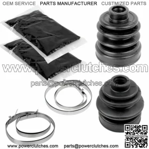 Rear Axle Inner and Outer CV Joint Boot Kit for Yamaha Rhino 660 YXR660F 4WD 2005-2007 (for: Yamaha Rhino 660 2006)