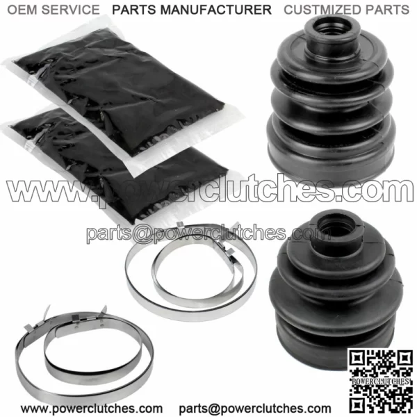 Rear Axle Inner and Outer CV Joint Boot Kit for Yamaha Rhino 660 YXR660F 4WD 2005-2007 (for: Yamaha Rhino 660 2006)